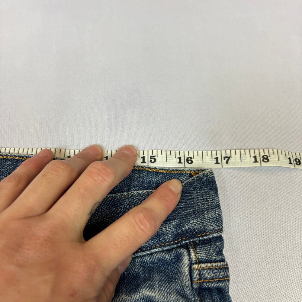 Buck Mason Slim Straight Jeans in Medium Blue - Picture 5 of 12